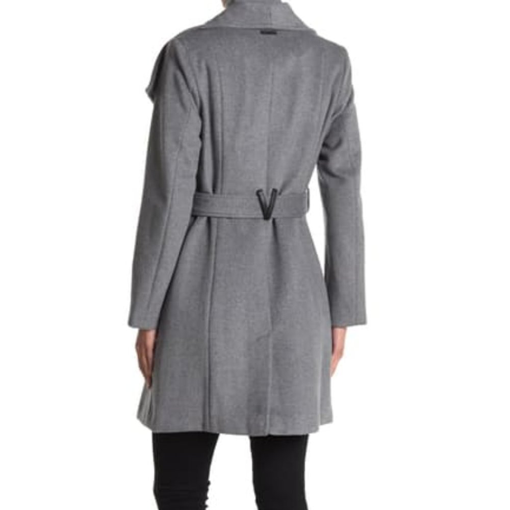 NWT Vince Camuto Belted Waist Wool Coat (S) - Picture 2 of 3